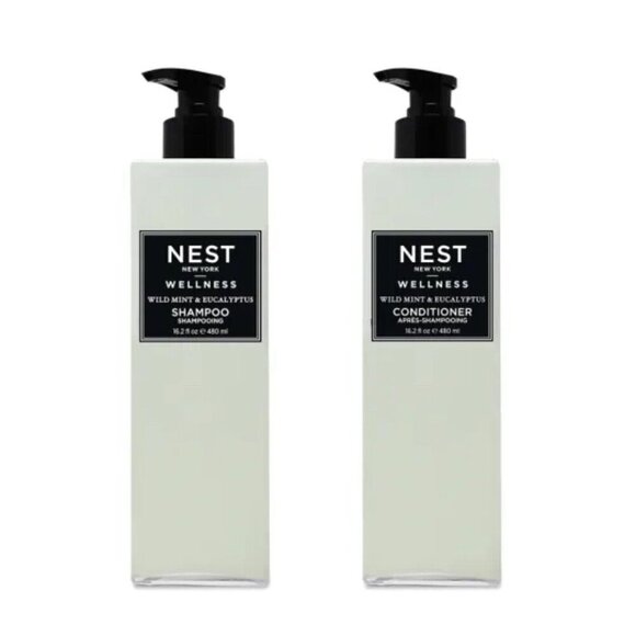 Nest Wild Mint & Eucalyptus Shampoo & Conditioner 16oz Bundle - New - Picture 1 of 7